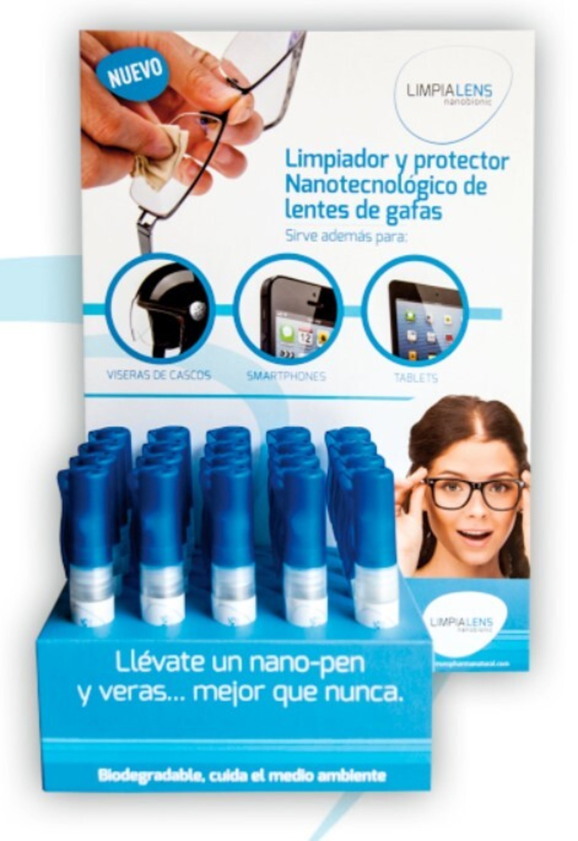 Limpialens, limpiador nanotecnologico para pantallas tactiles incluye 3 unidades - 2