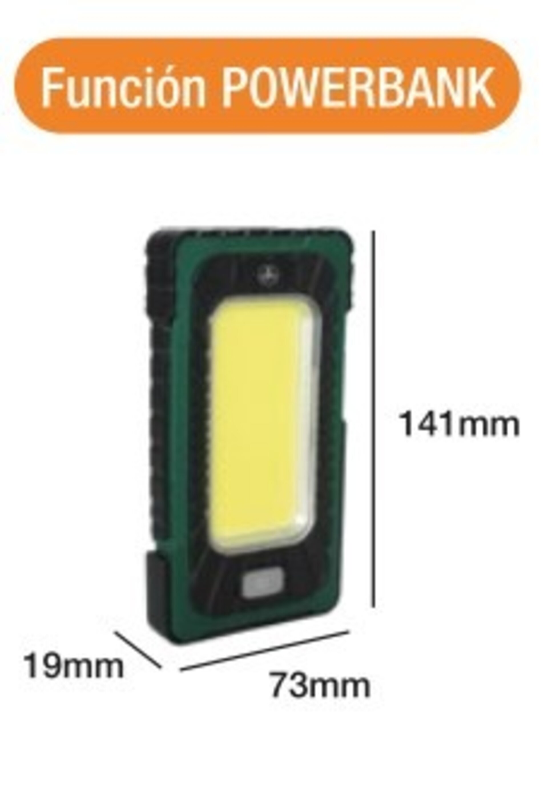 Linterna 10W Solar, Power bank, recargable - 2