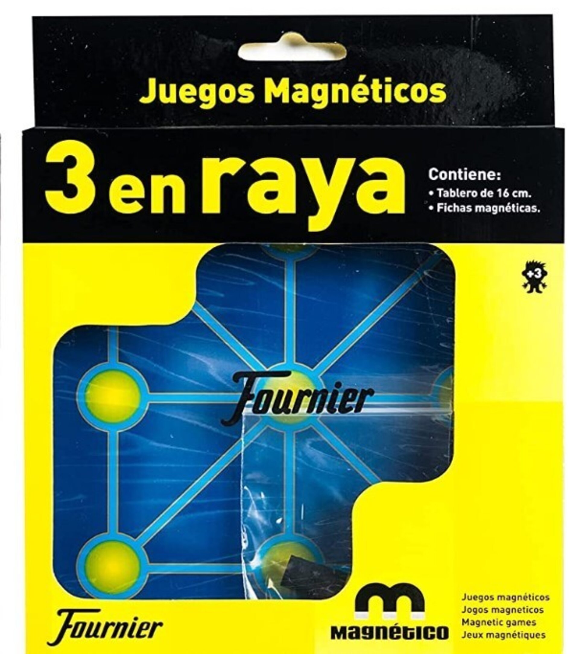 Juego 3 en Raya, magnetico, 16×16 cmtrs. - 2