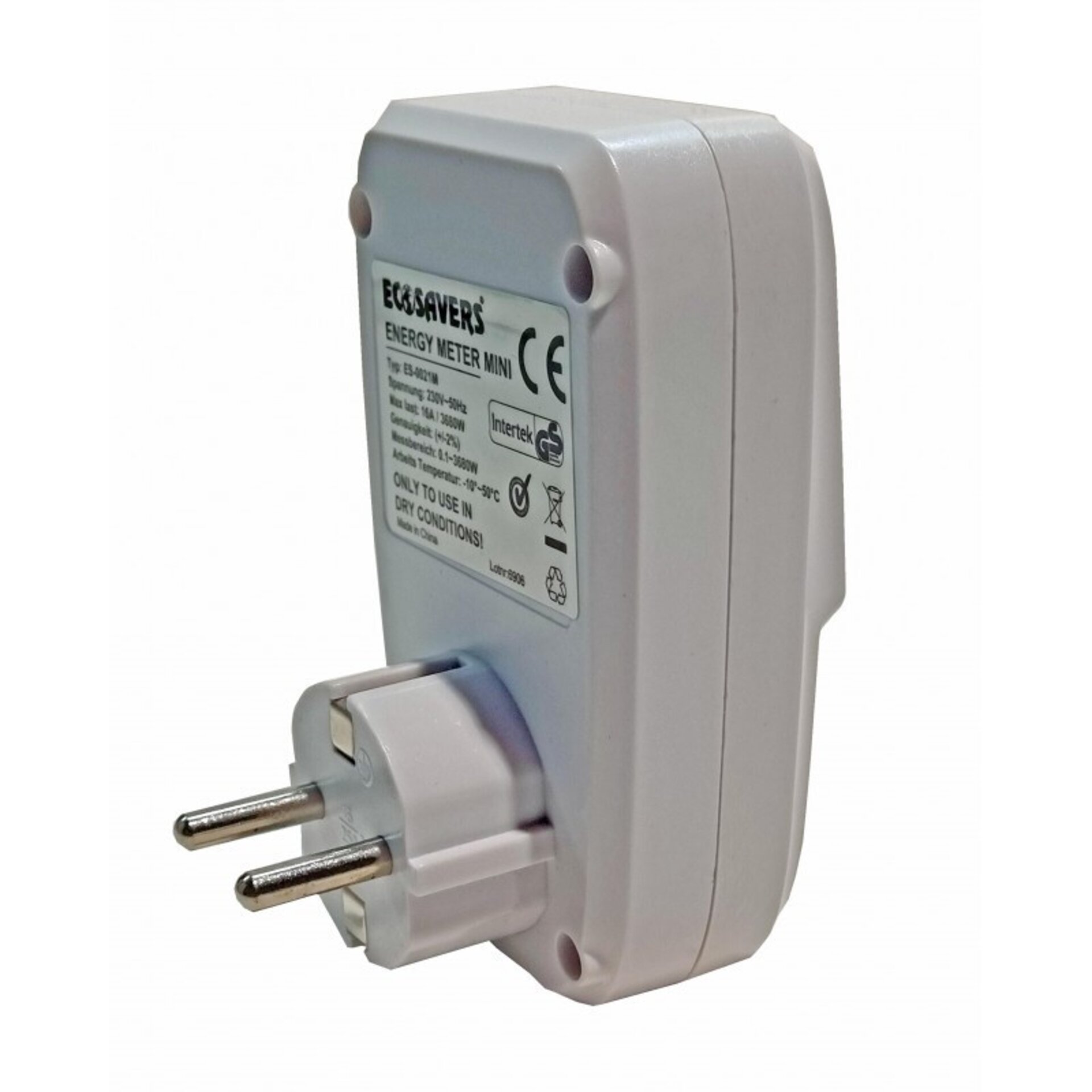 Medidor consumo electrico 3680W, pantalla LCD - 2