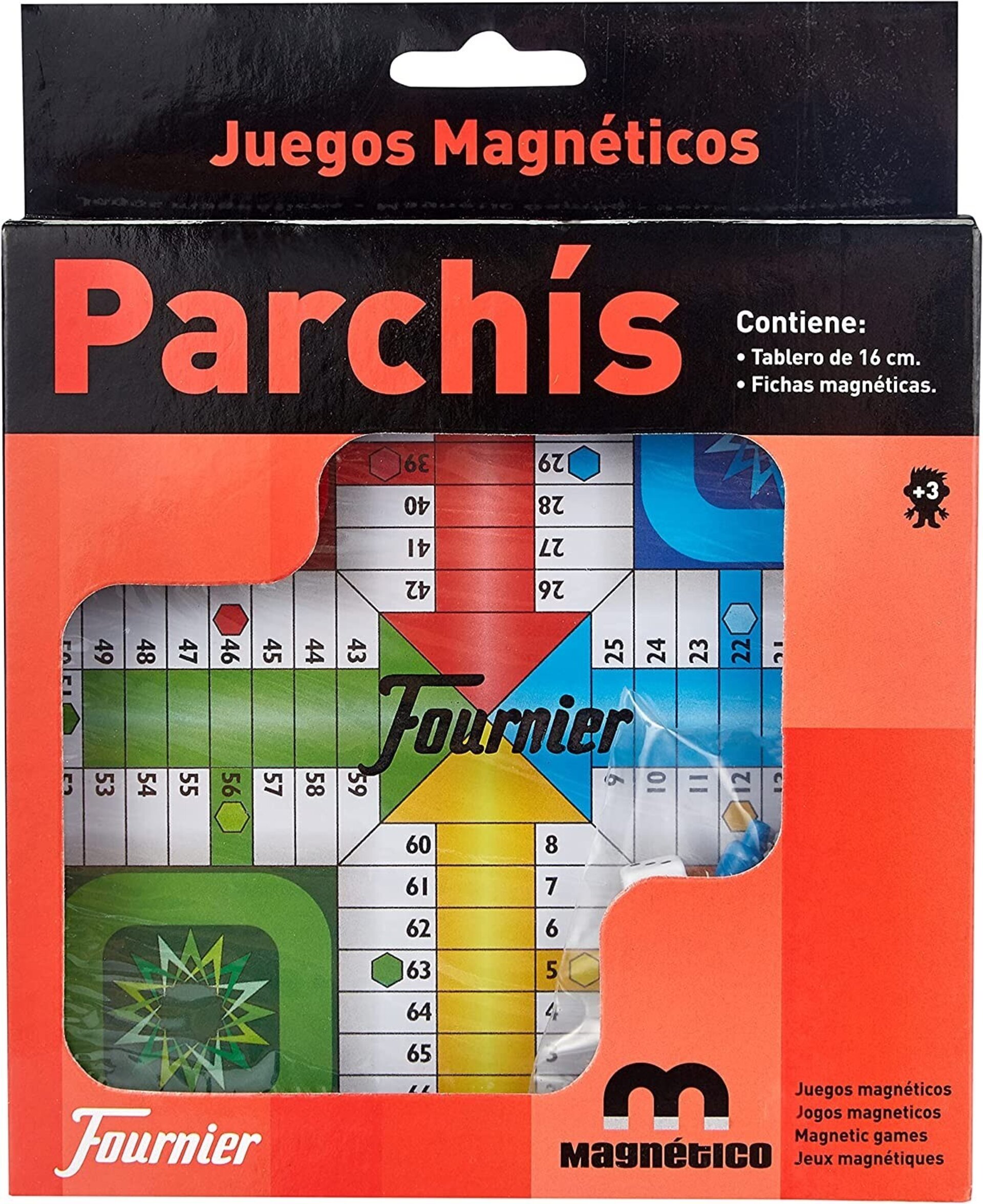 Juego Parchis magnetico, 16x16cm - 1