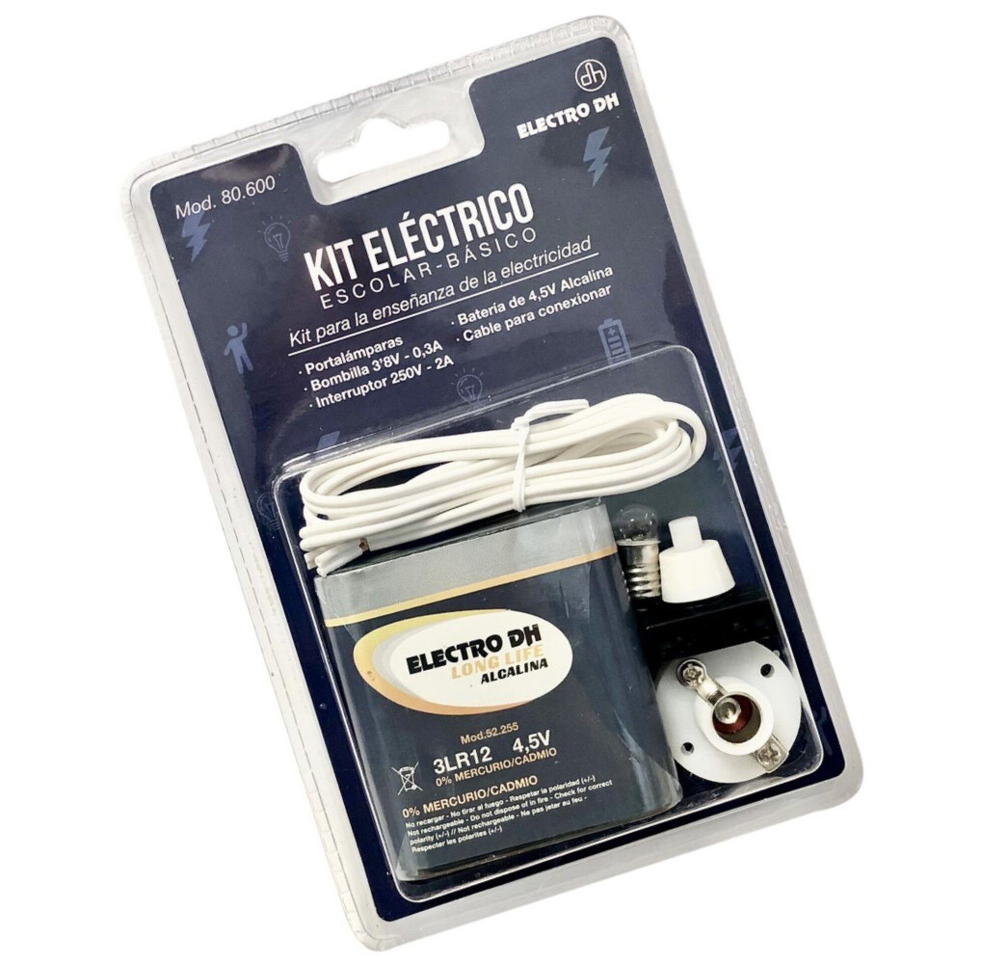 Kit electrico escolar basico, didactico - 1