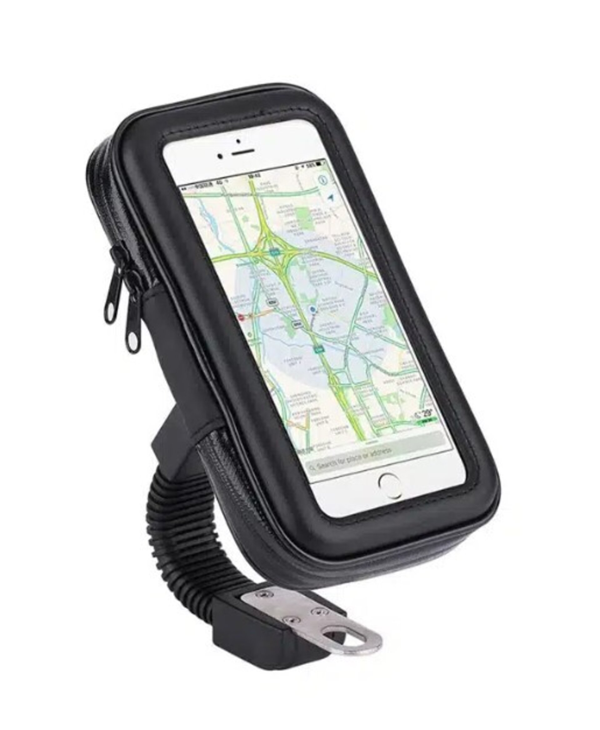 Soporte movil moto, funda impermeable, tactil - 1