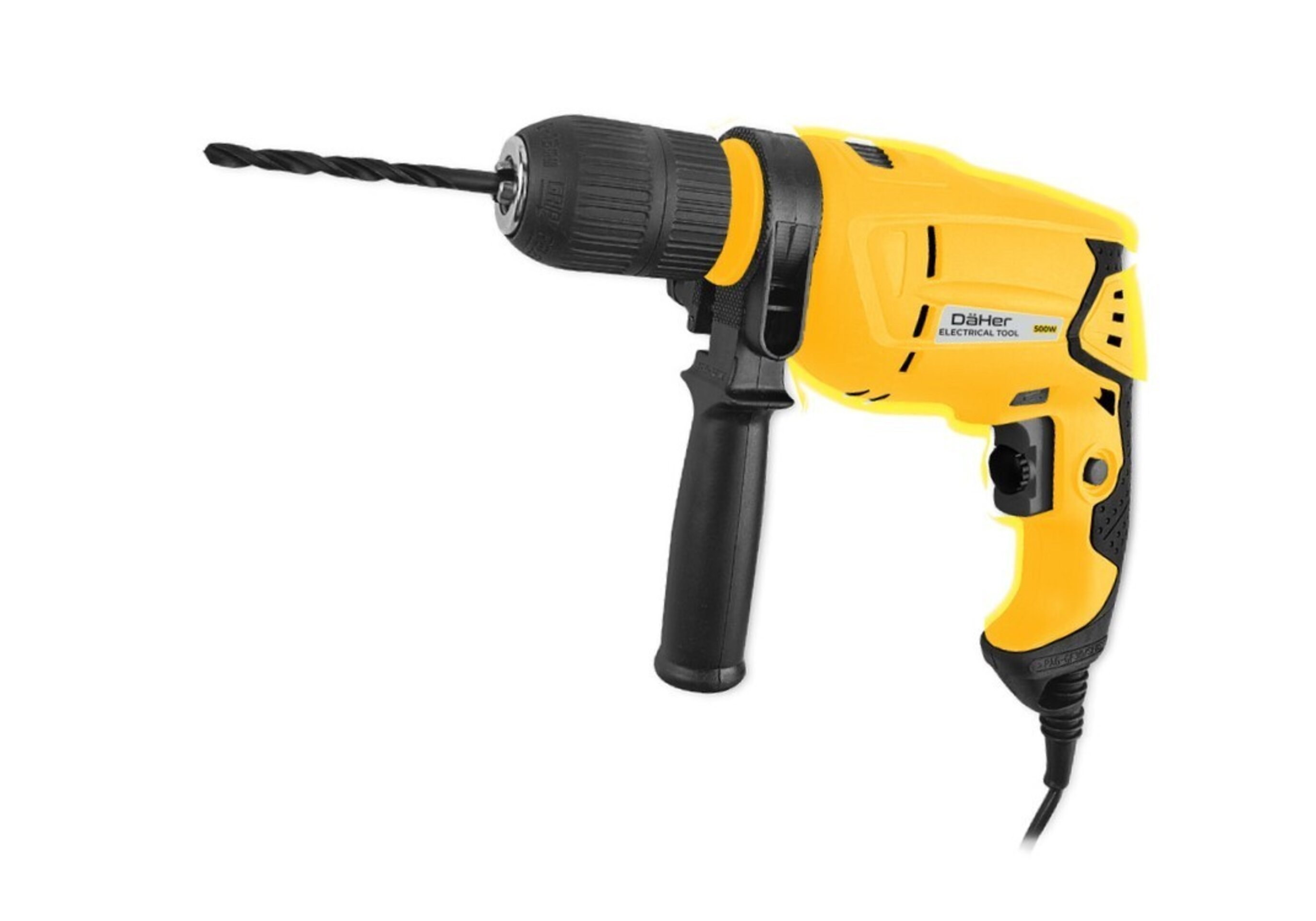 Taladro percutor 500W, 230V, regulador de velocidad - 1