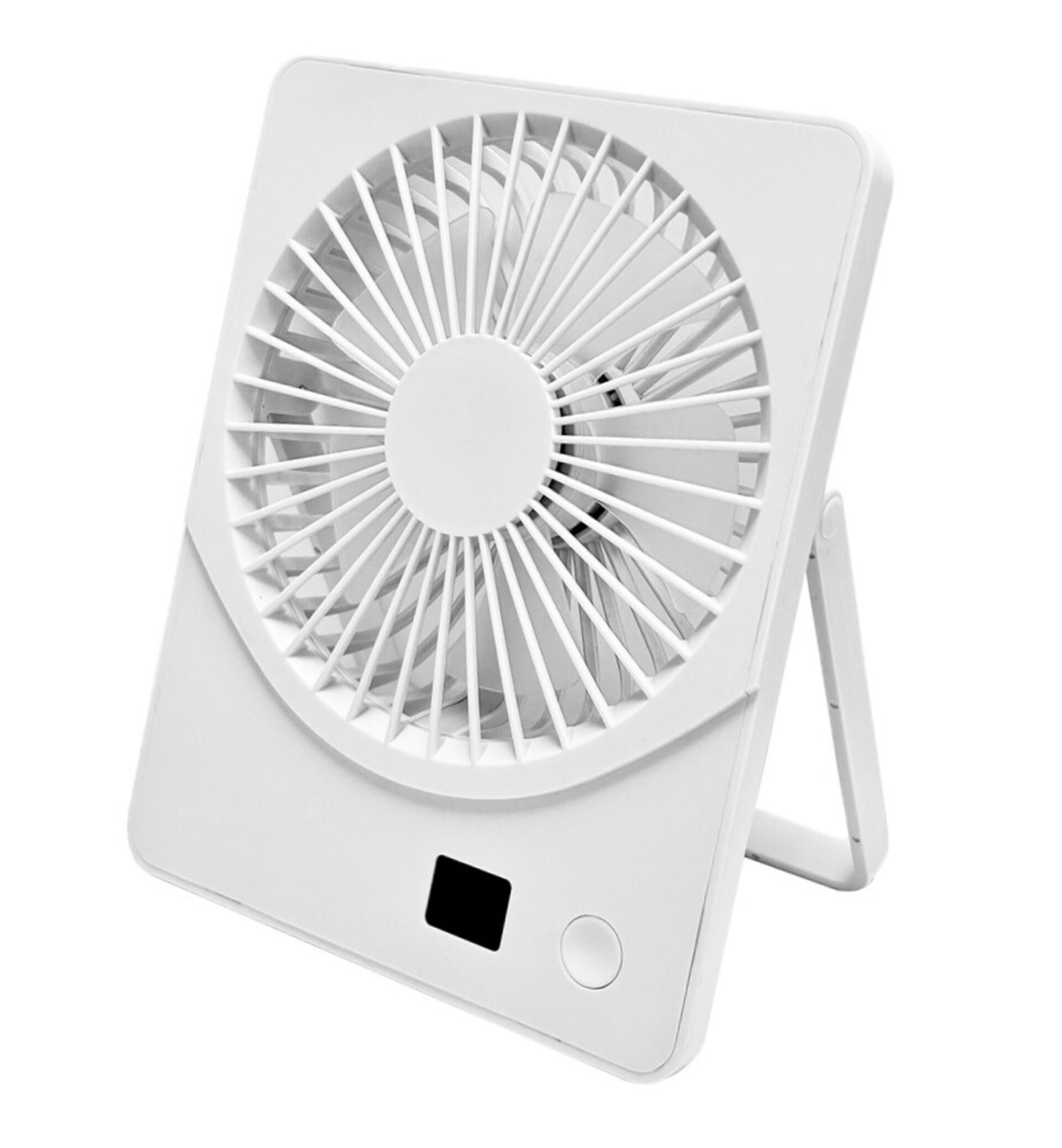 Ventilador plano recargable, 18x14 cm, sobremesa, USB - 1