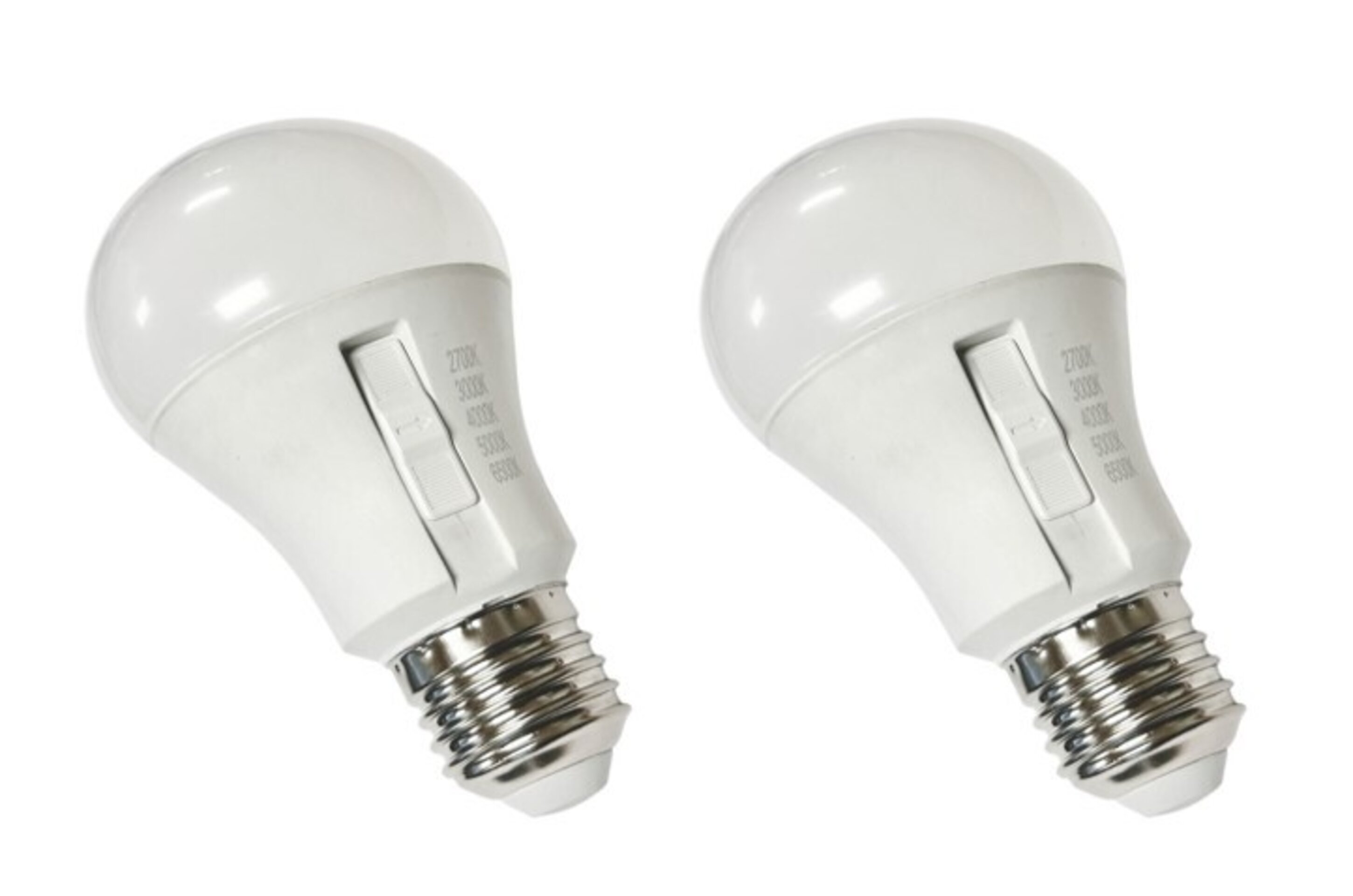 Bombilla LED (2 unidades) A60. 10W. E27. 5CC, cambio de tipo de luz - 1