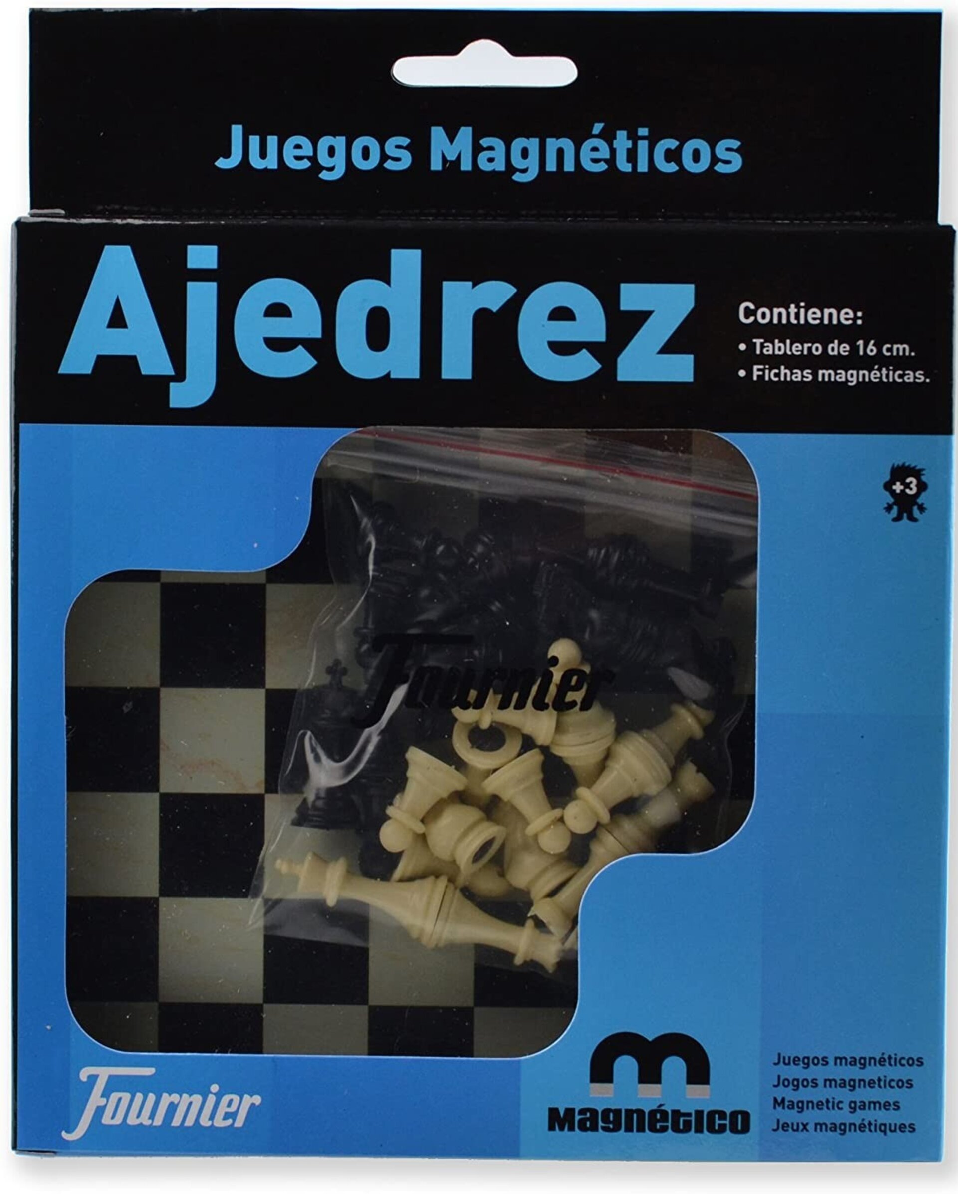 Juego Ajedrez magnetico, 16x16 cmtrs. - 1