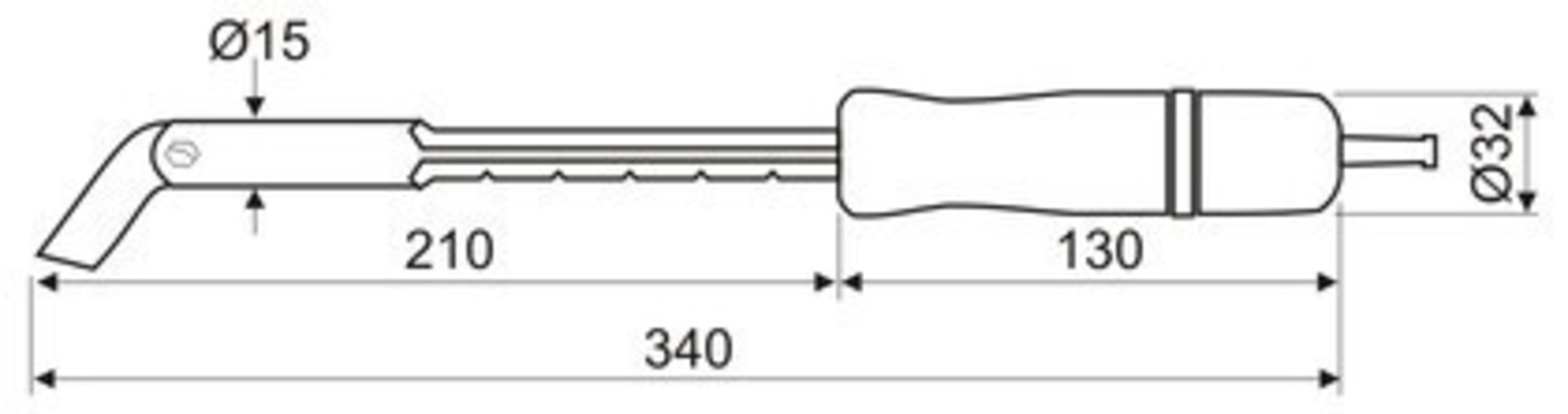 Soldador 100W, eléctrico 230v, estaño - 2