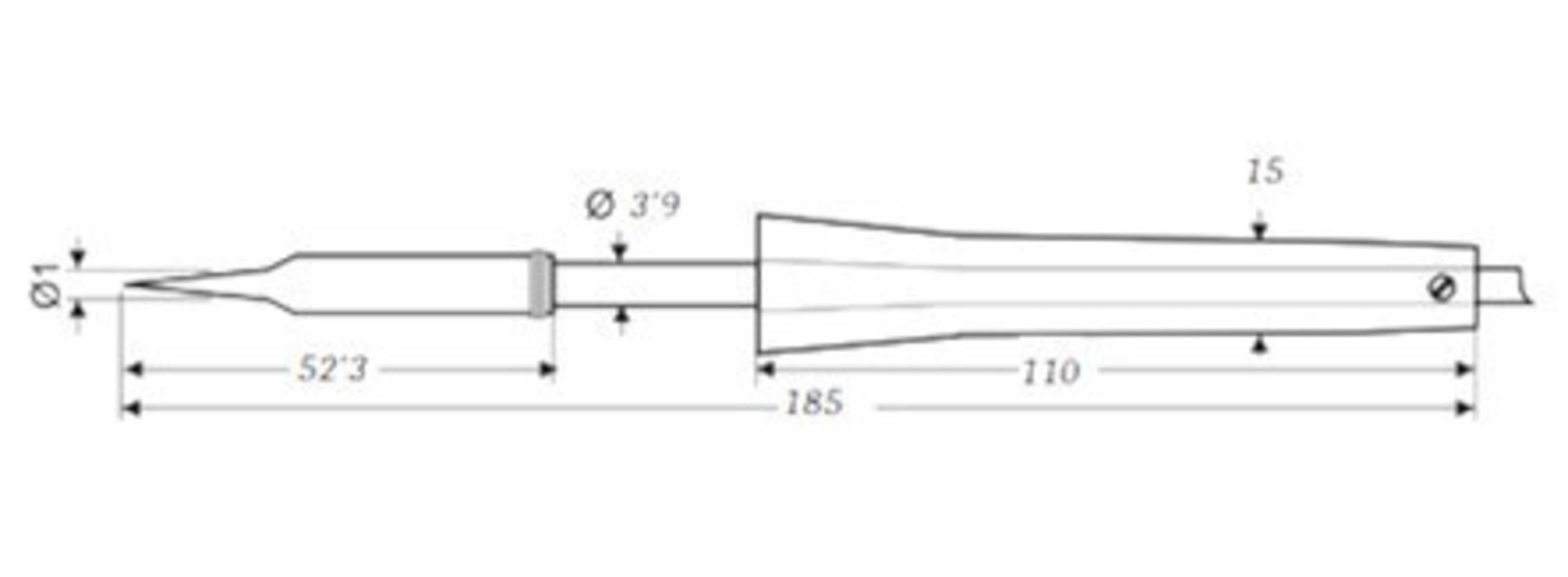 Soldador estaño eléctrico tipo lápiz 15w, 230V, electronica - 2
