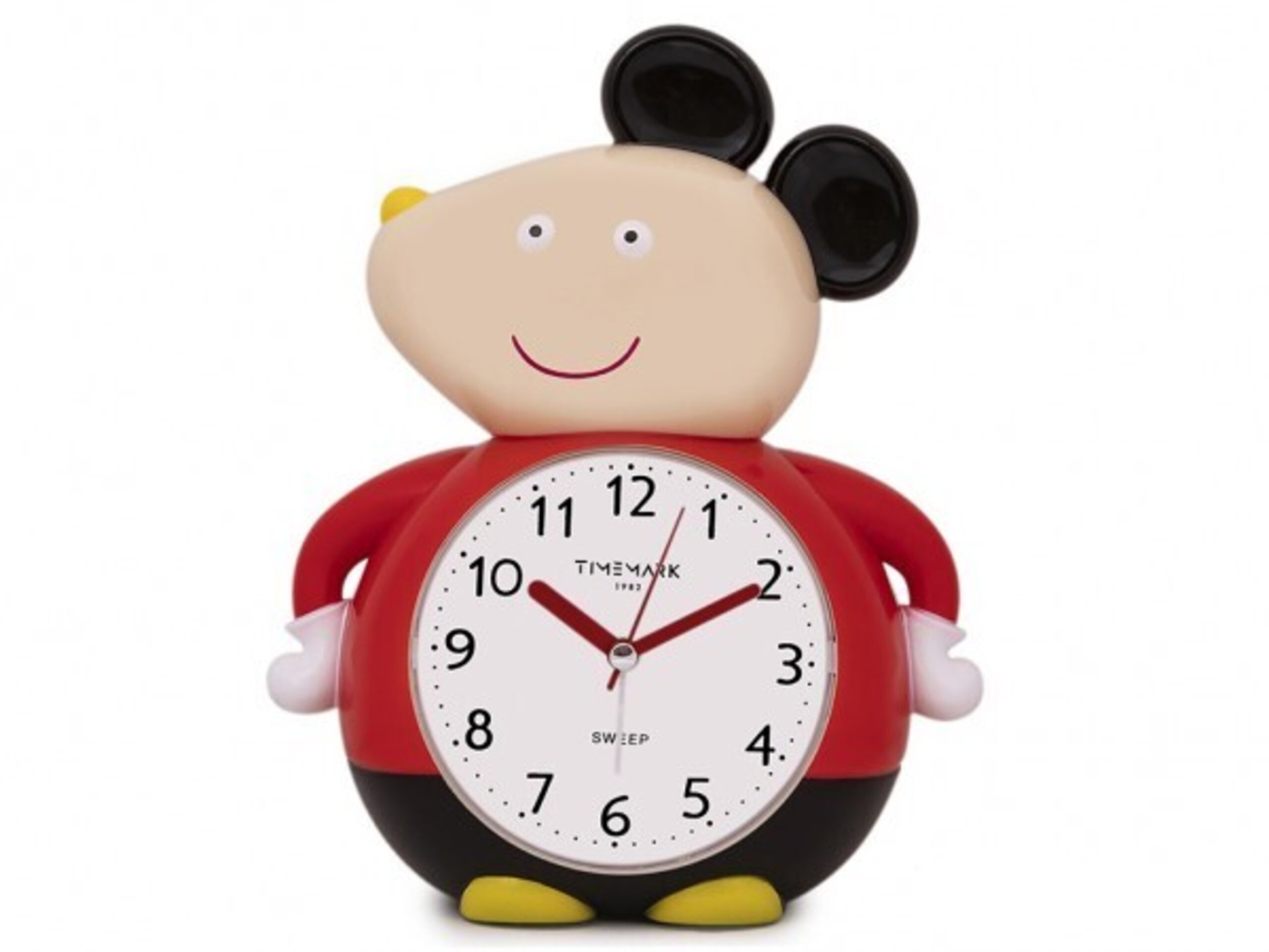 Despertador silencioso infantil, forma raton, luz integrada y doble sonido de alarma - 1