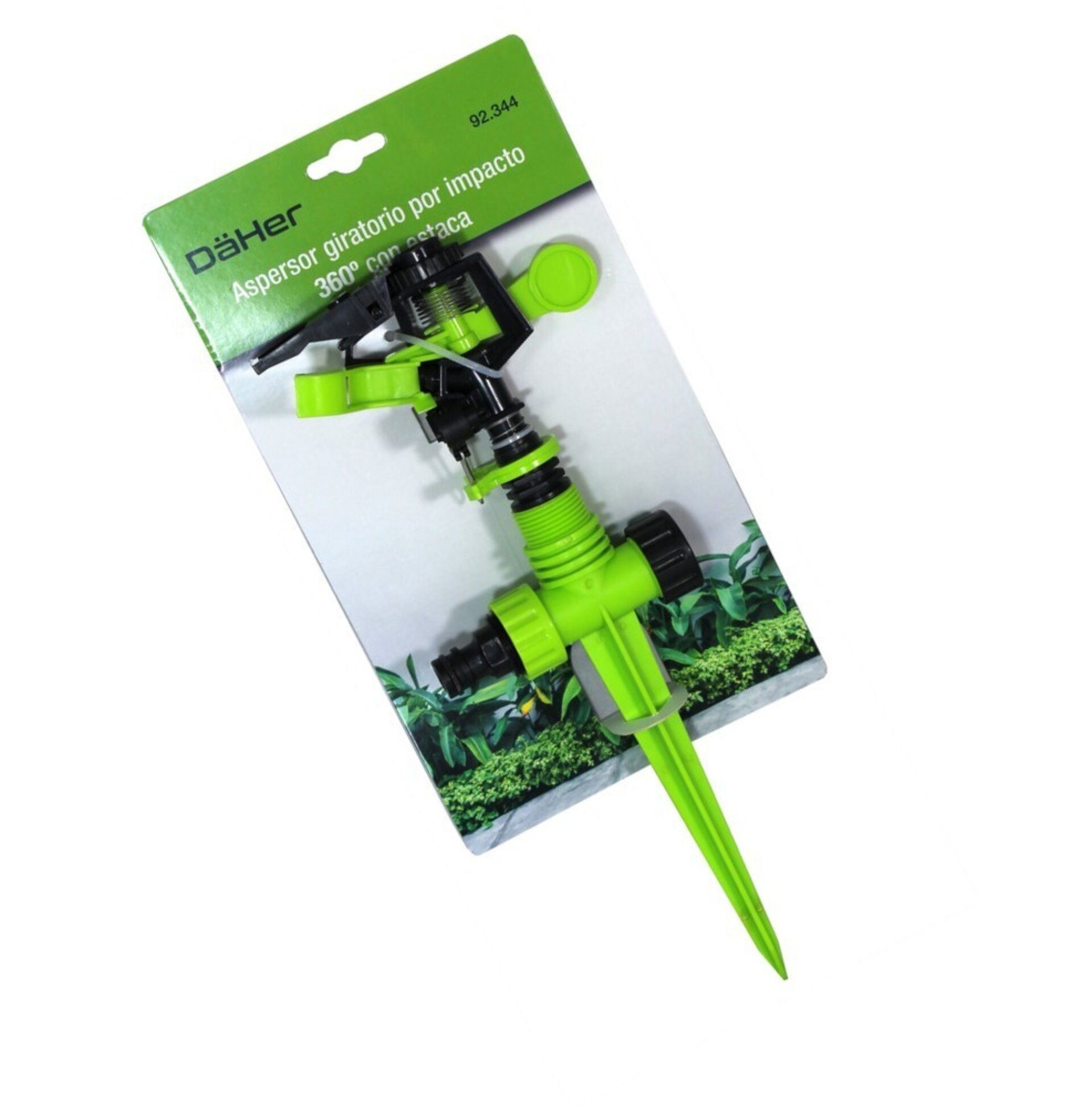 Aspersor agua giratorio con estaca, rotacion 360º - 2