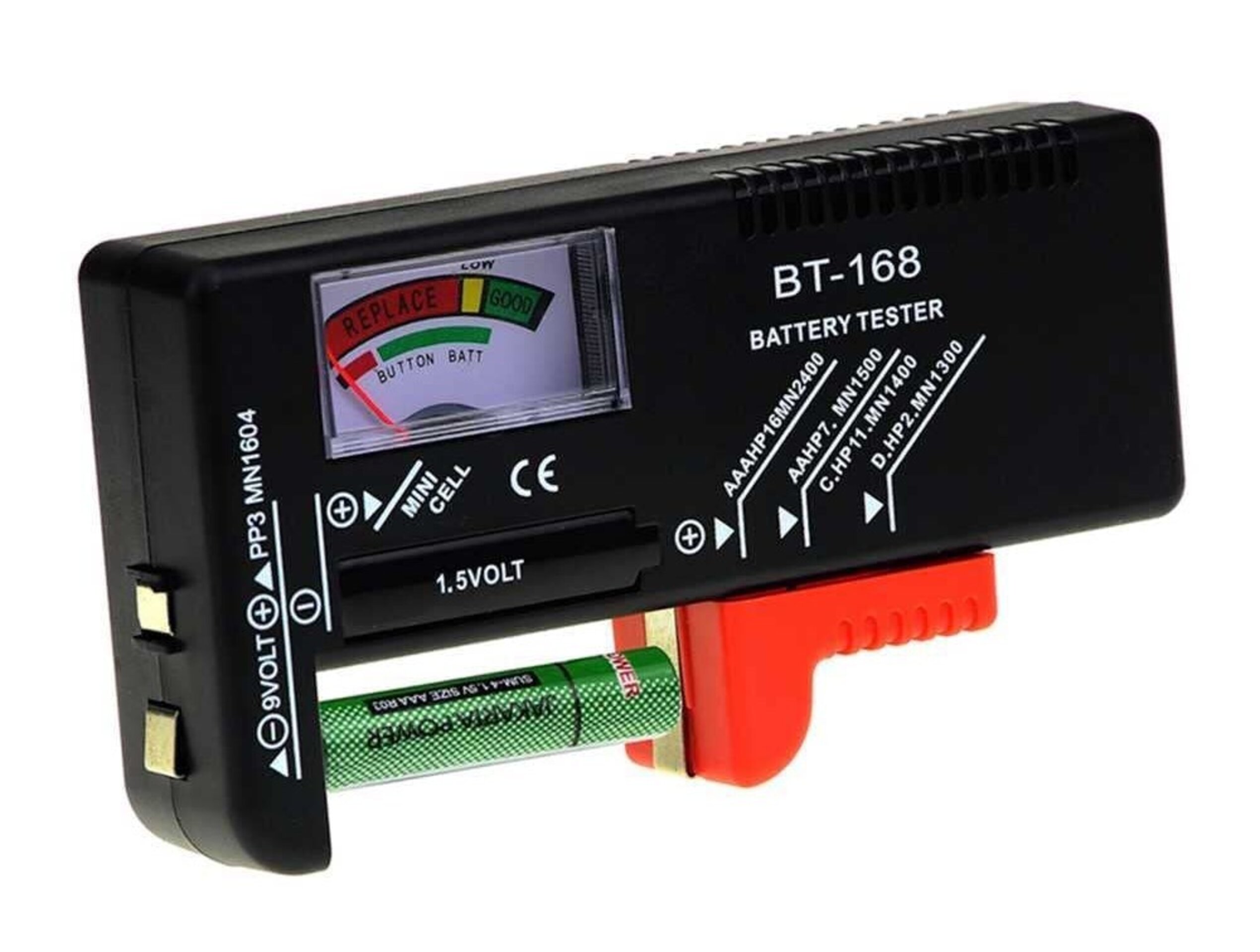 Comprobador pilas y baterias 1,5 a 9V, analogico - 1
