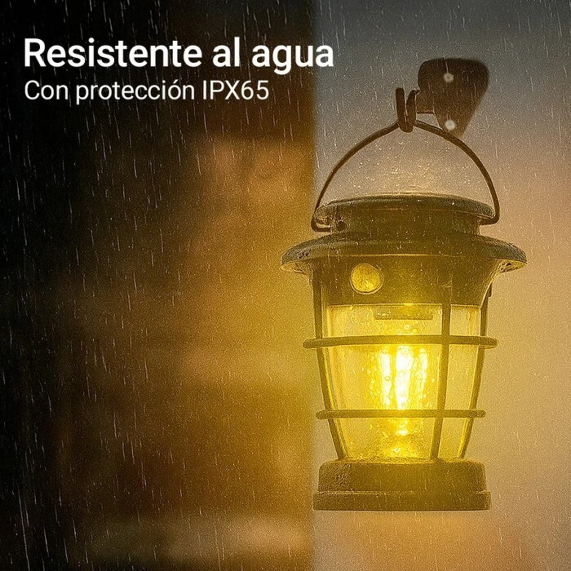 Lampara Solar camping, sensor movimiento - 2