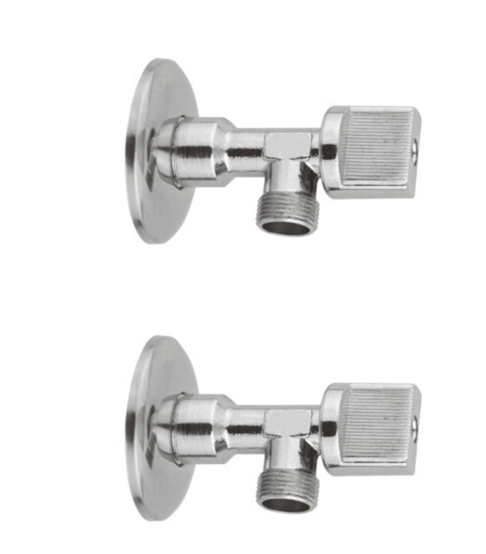 2 Llaves escuadra cisterna, 1/2"-3/8", laton - 1