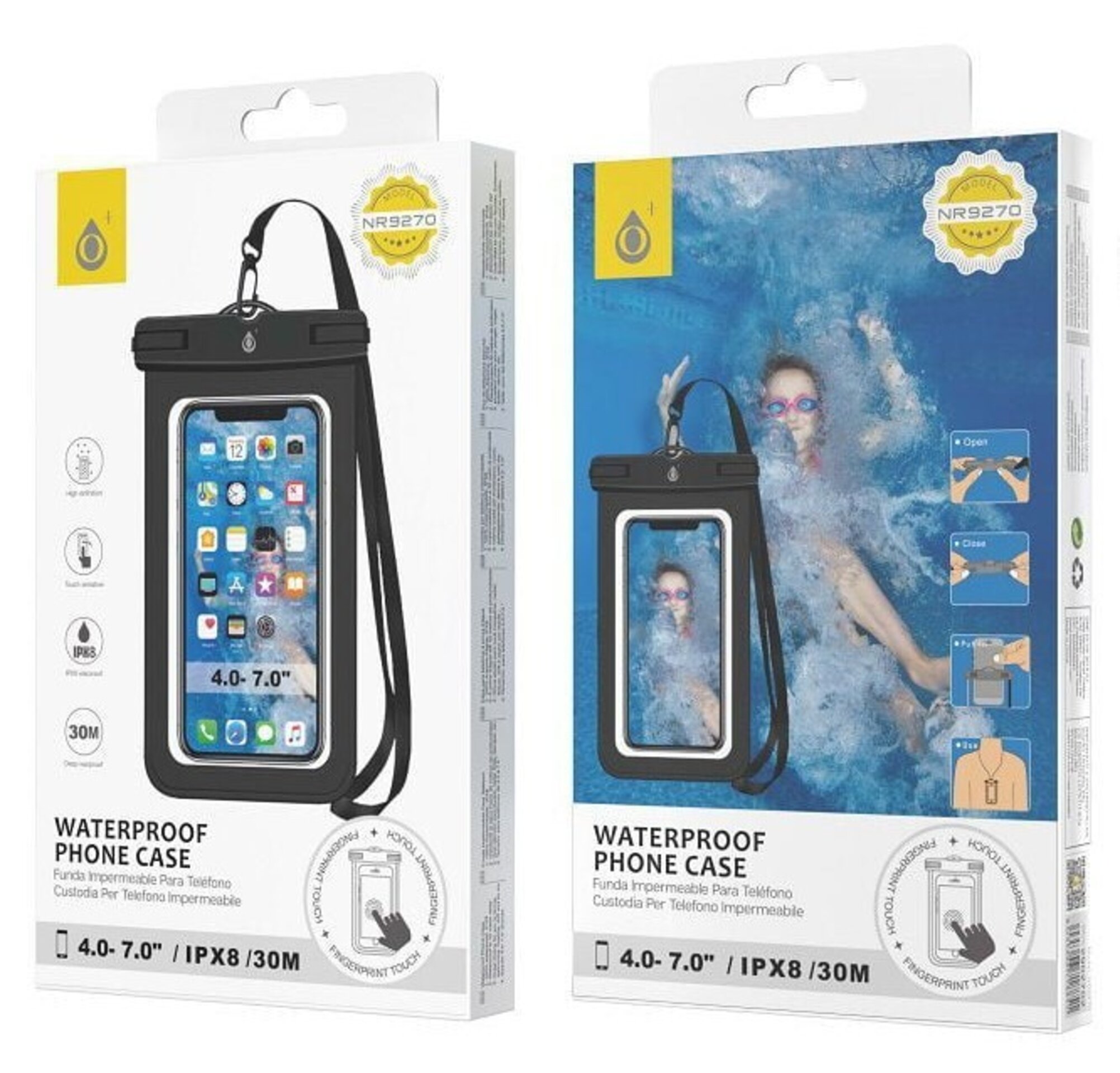 Funda impermeable 7", moviles, universal - 1