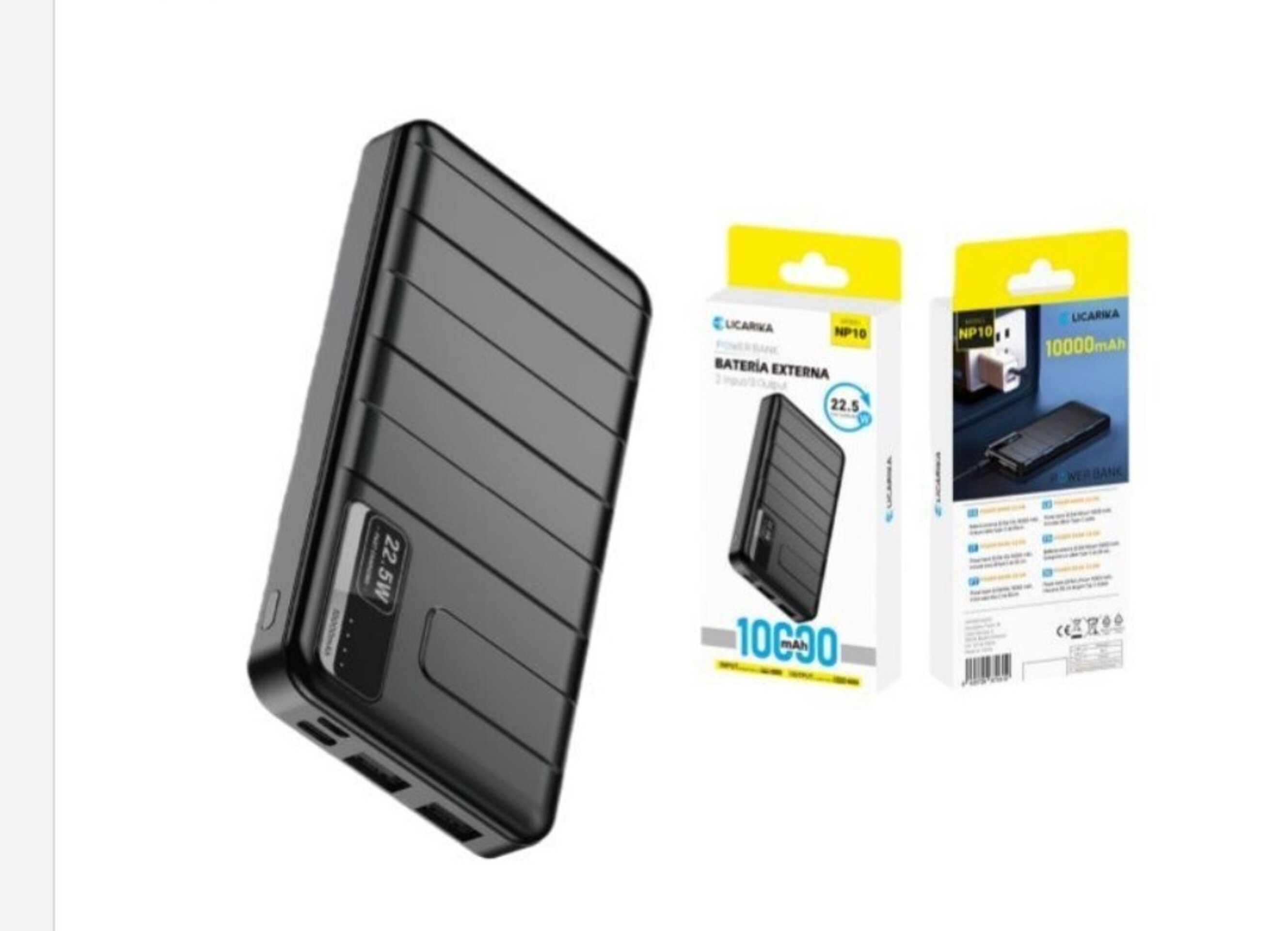 Bateria externa 10000 mAh,  power bank - 1