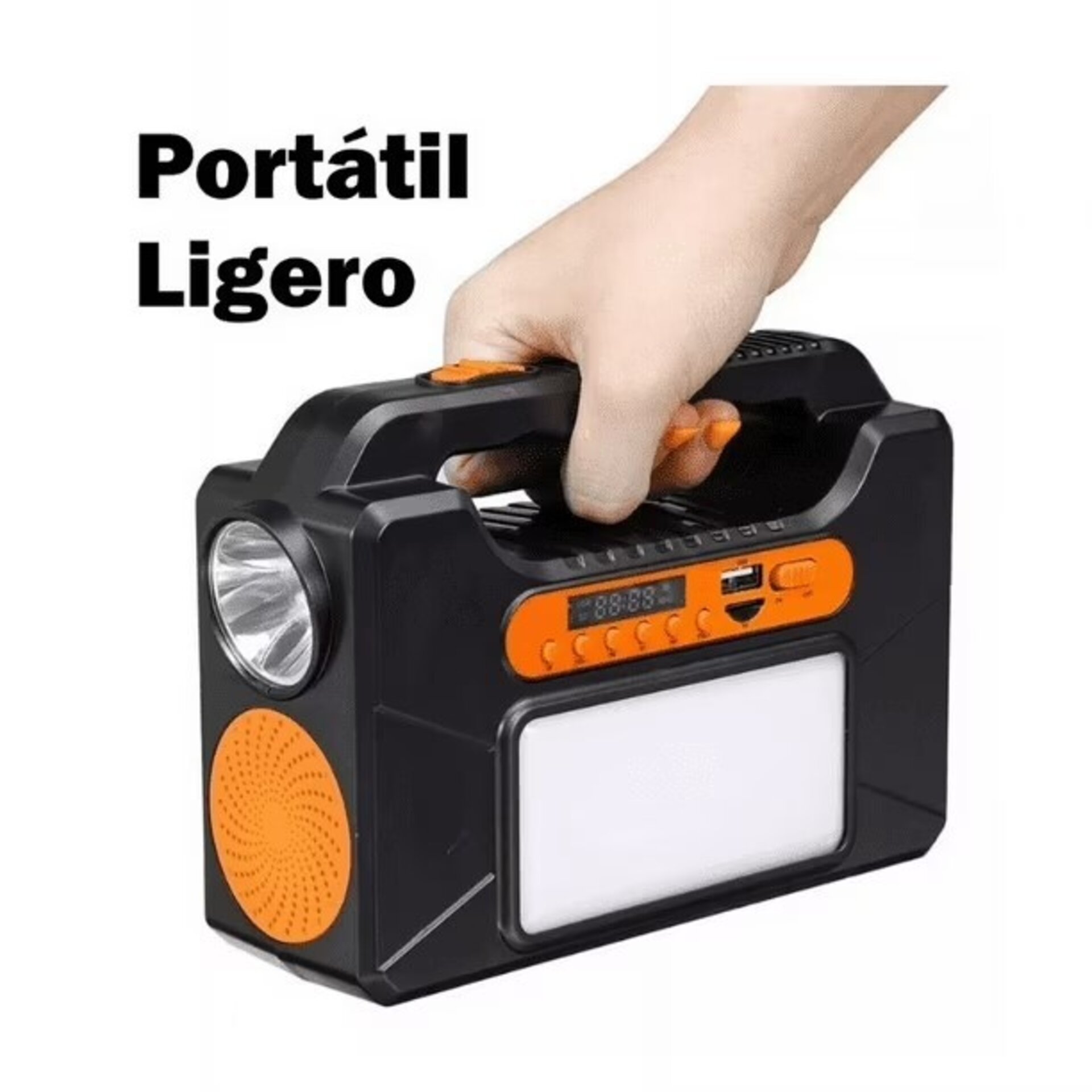 Kit Solar Emergencia Camping+bombillas+linterna+usb+radio - 4