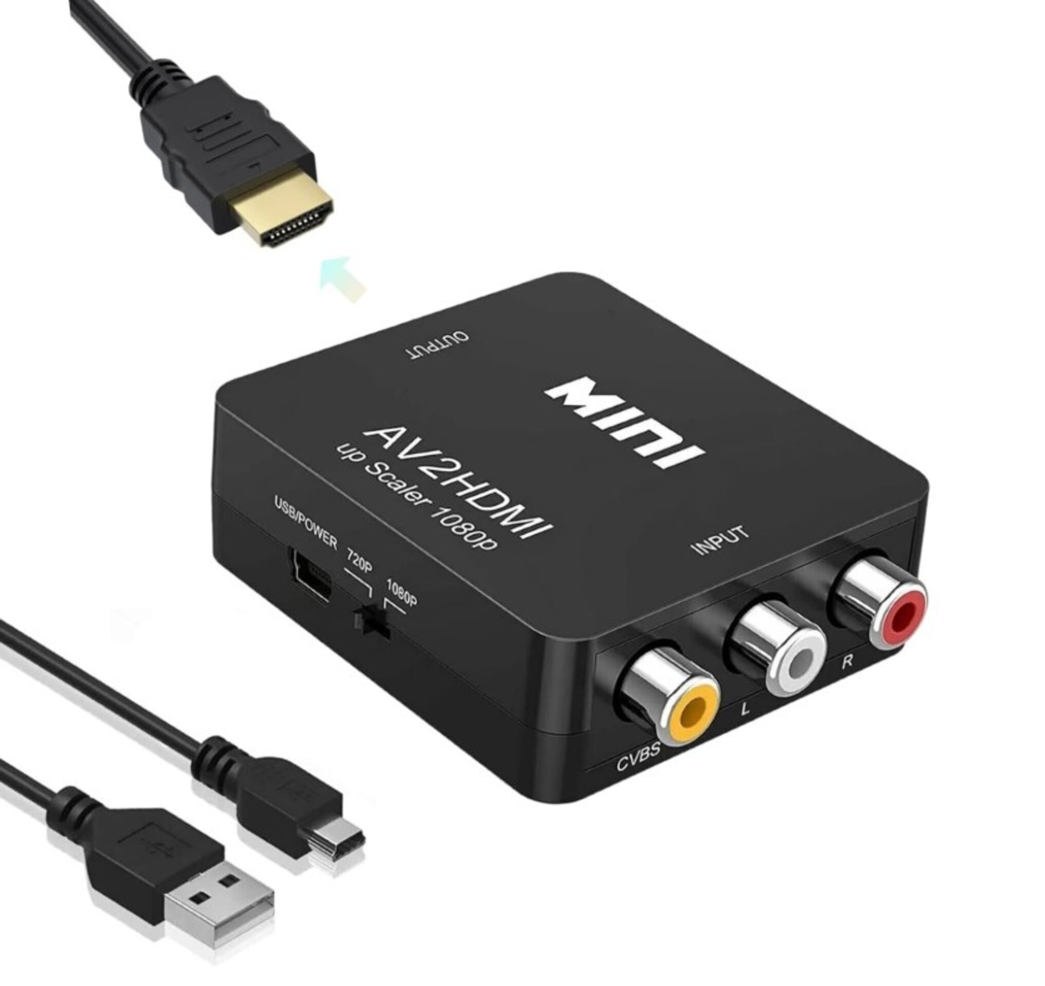 CONVERSOR VIDEO 3 RCA (IN) a HDMI (OUT) - 1