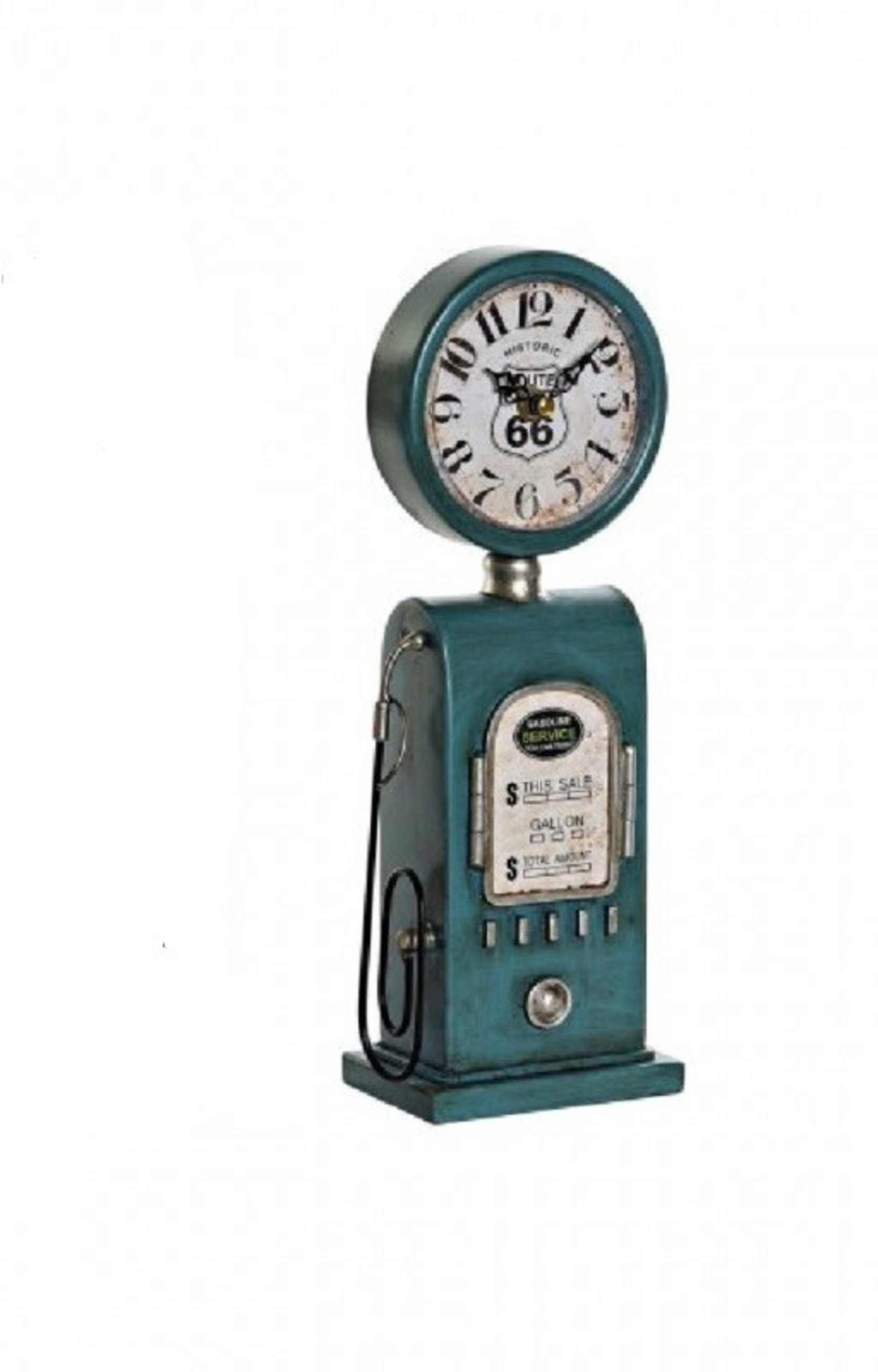 Reloj Ruta 66, gasolinera, estilo vintage, verde - 1