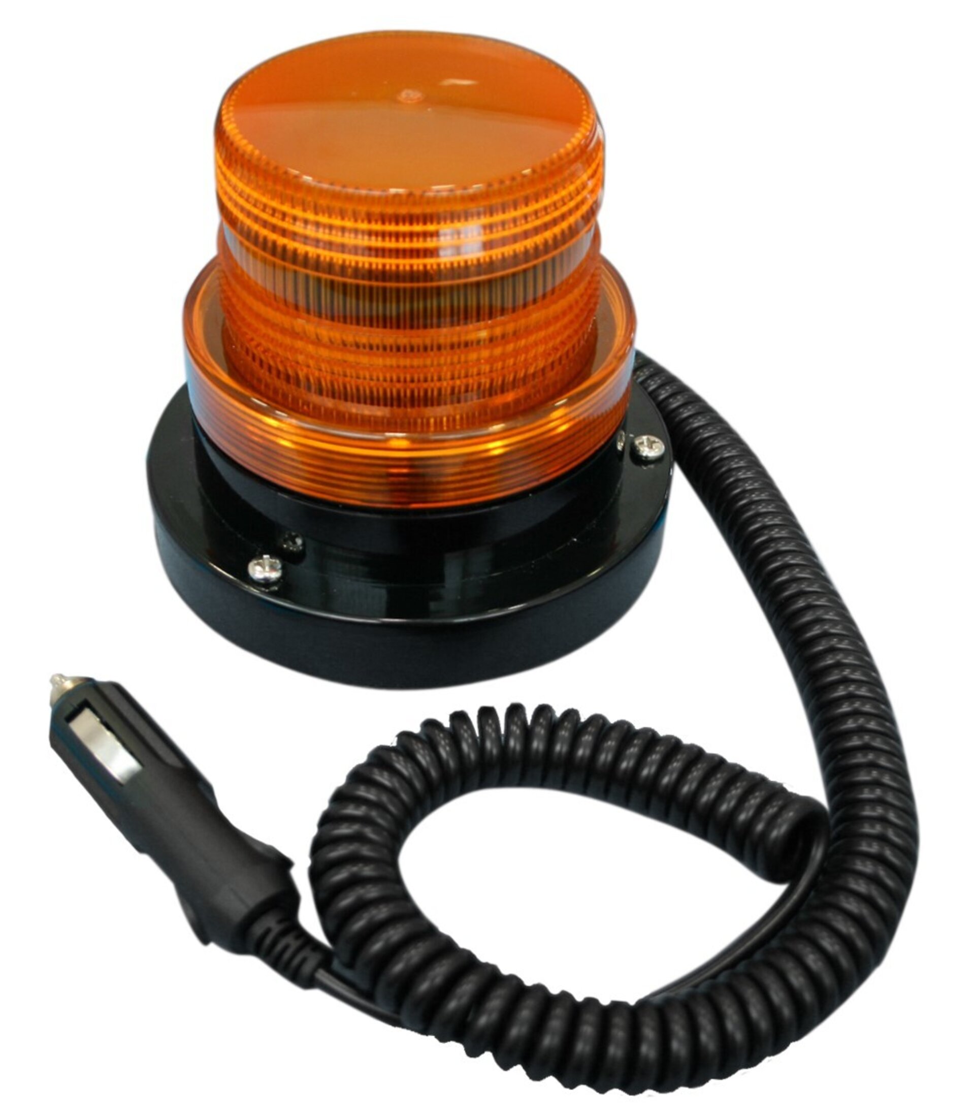 Luz de aviso estroboscópica, destellos, color naranja, base iman - 1