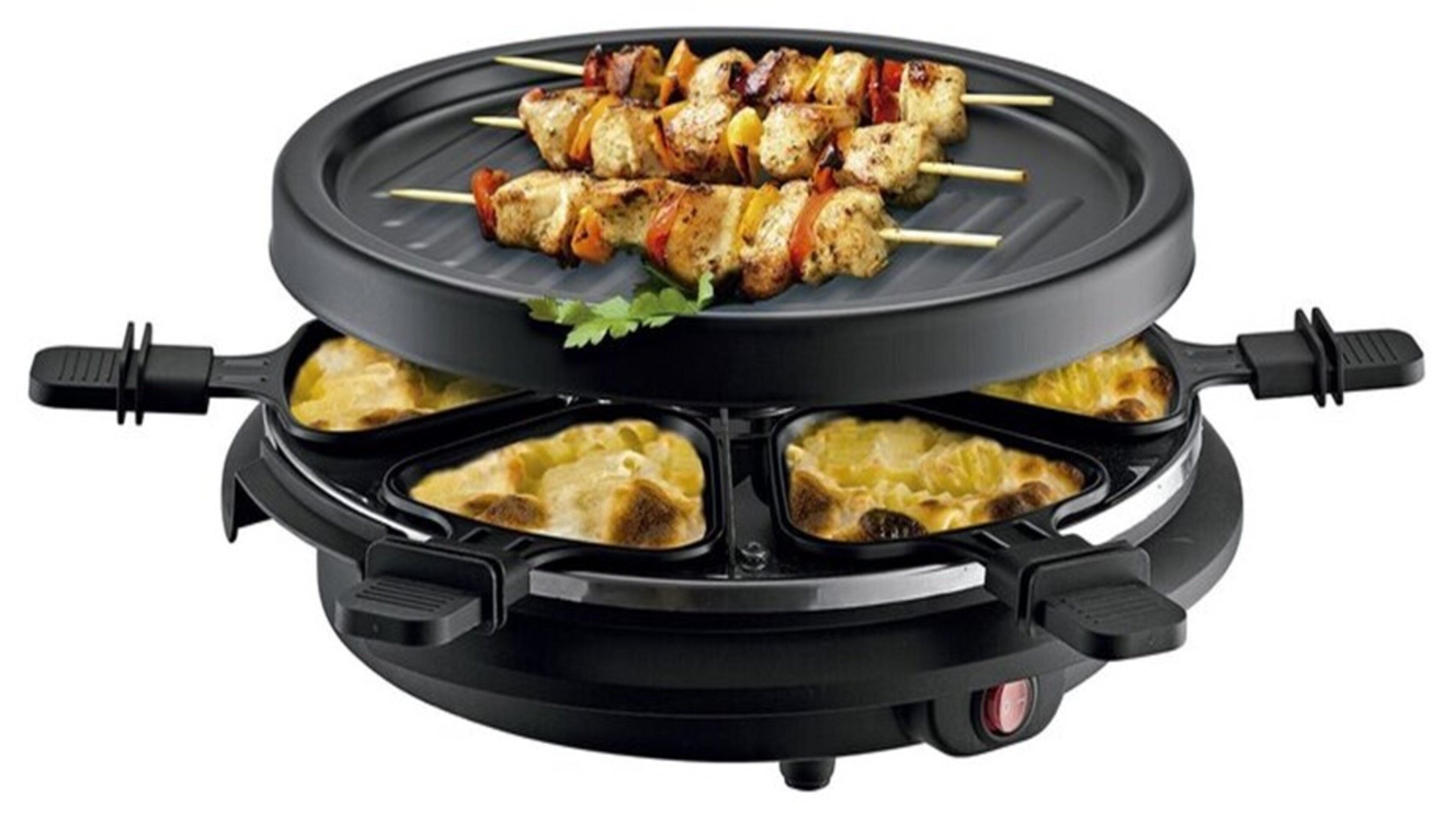 Raclette y plancha 800w, 6 comensales, 230V - 1