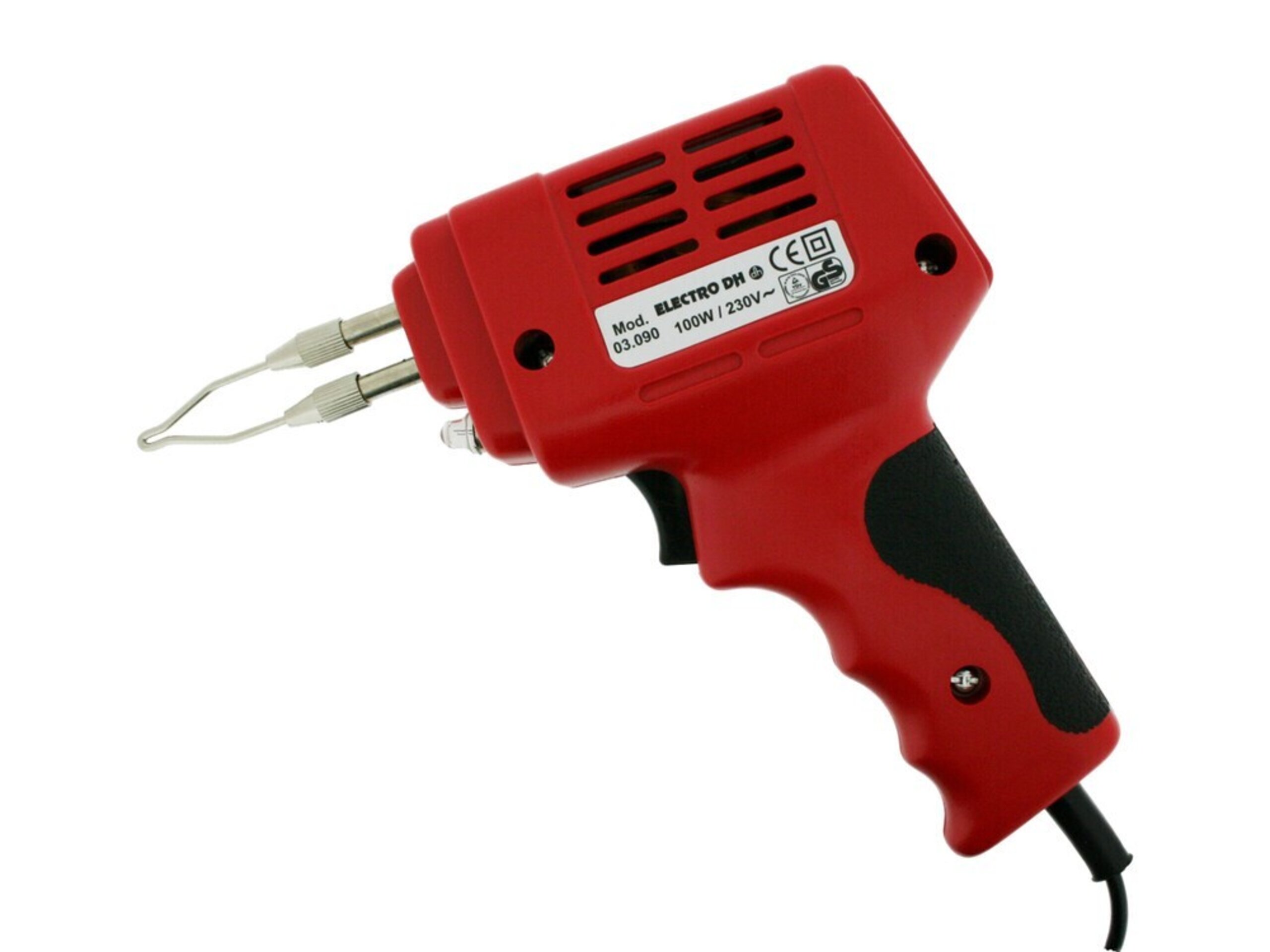 Soldador eléctrico tipo pistola, 100W, 230V, soldadura estaño, electronica - 2