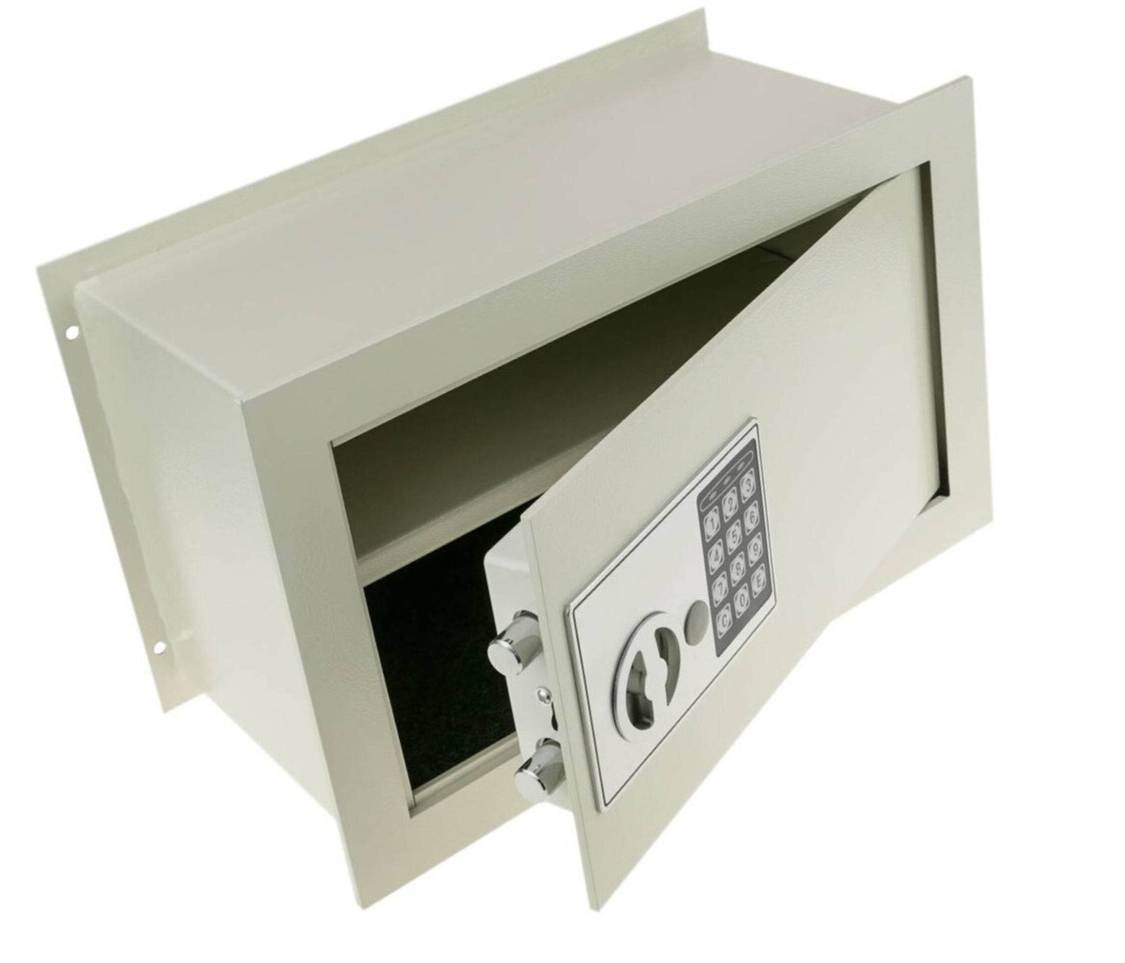 Caja fuerte seguridad, codigo electronico, llave, empotrable - 1