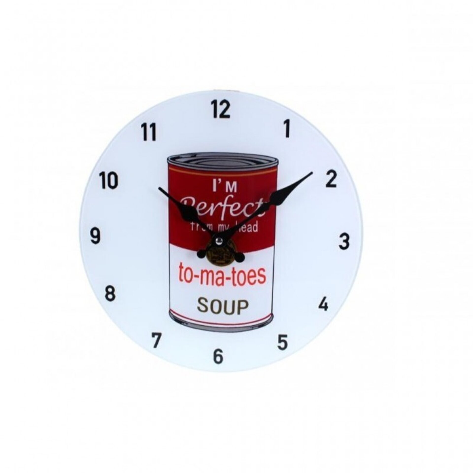 Reloj lata sopa, decorativo, estilo vintage, pared - 1