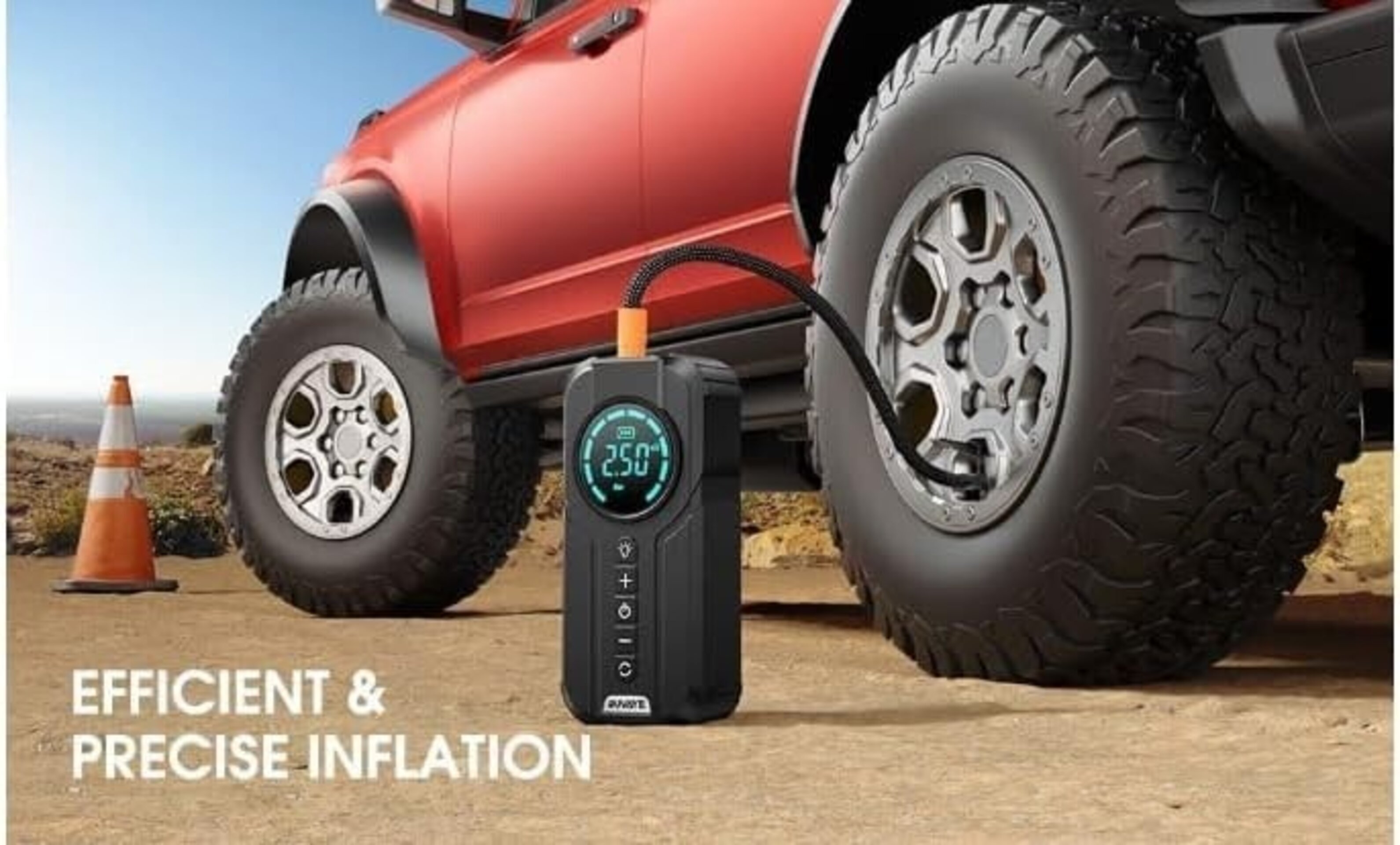 Arrancador bateria 12V, inflador neumaticos, power bank - 4