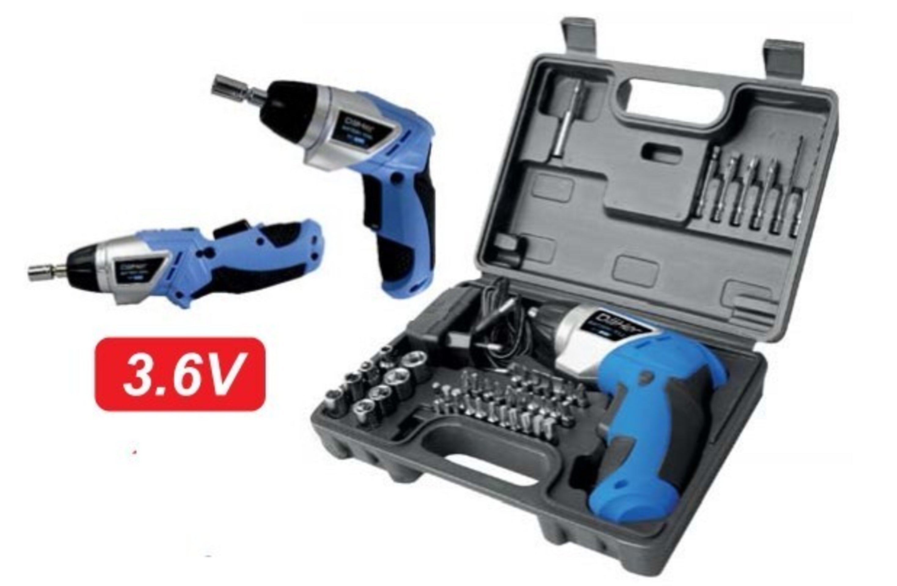 Atornillador Recargable 3,6V, 44 accesorios - 1