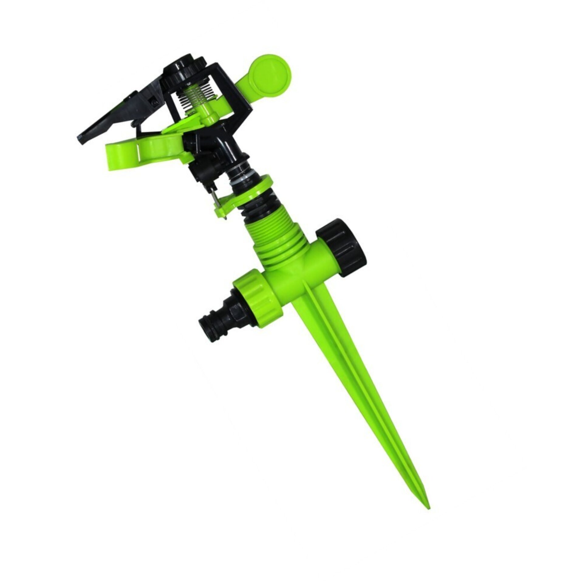 Aspersor agua giratorio con estaca, rotacion 360º - 1