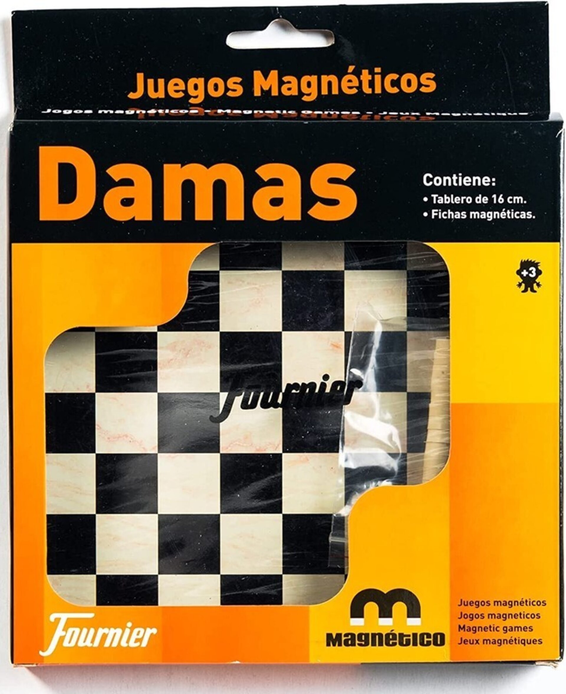 Juego Damas magnetico, 16×16 cmtrs. - 2