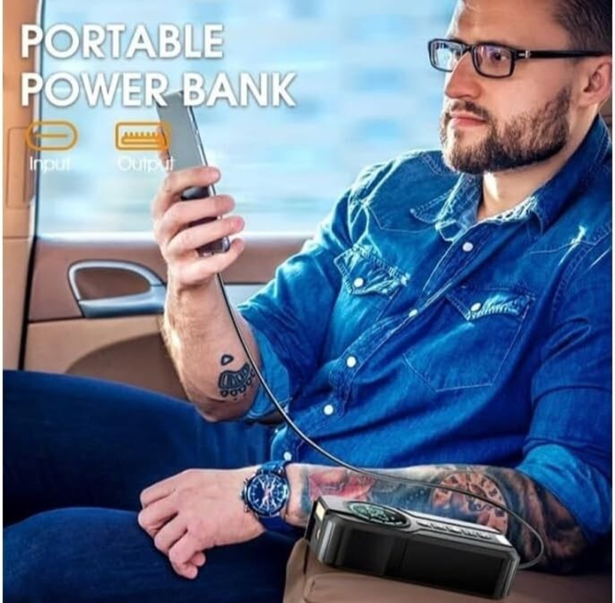 Arrancador bateria 12V, inflador neumaticos, power bank - 2